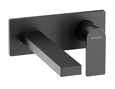 Sancos Смеситель для раковины Studio черный матовый SC9017MB