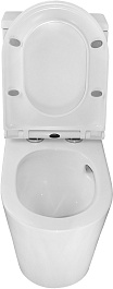 Azario Унитаз-моноблок Scala AZ-8101 безободковый с бачком с сиденьем микролифт белый – фотография-7