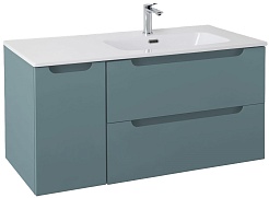 BelBagno Тумба под раковину Etna 100 R подвесная голубая матовая – фотография-3