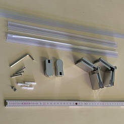 Teymi Шторка на ванну Anni 80x140 профиль хром стекло прозрачное – фотография-9