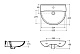 Керамин Раковина подвесная/на пьедестал Симпл 55 4810531137634 – картинка-7