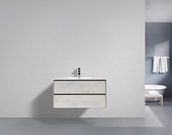 BelBagno Тумба с раковиной PIETRA 1000 Stucco Cemento Leggero – фотография-3