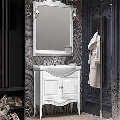 Opadiris Мебель для ванной Брунелла 80 белая матовая – фотография-1