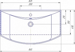 Misty Тумба с раковиной Эмма 85 – фотография-10