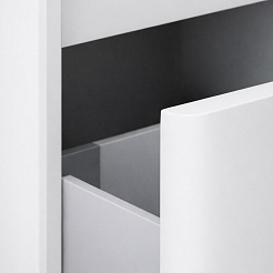 Vivon Тумба с раковиной Atwood 60 подвесная белая матовая – фотография-10