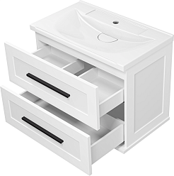 Misty Тумба c раковиной Модерн 70 подвесная белая – фотография-6