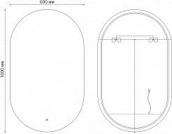 Grossman Зеркало Nero-промо 60x100 – фотография-3