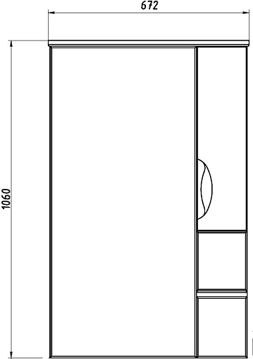 ASB-Mebel Мебель для ванной Мессина 70/2 белая – картинка-13