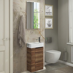 Comforty Мебель для ванной Асти 40 дуб темно-коричневый – фотография-1