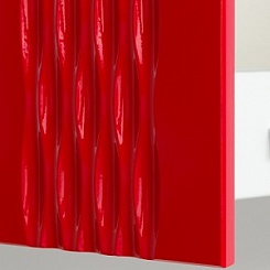 Runo Зеркало-шкаф для ванной Мира 75 красный – фотография-5