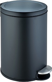 WeltWasser Ведро для мусора WW Lora BL 12L черное матовое – фотография-1