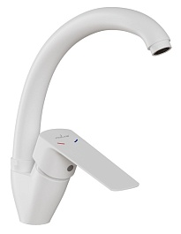 Mixline Смеситель для кухни 35k ML15-032W белый – фотография-1