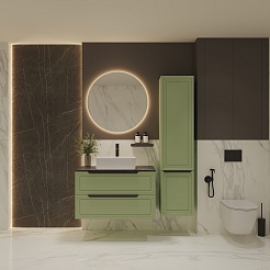 Зов Тумба под раковину Севилья 100 подвесная фисташковый/столешница куритиба – фотография-7