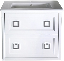 ASB-Woodline Тумба под раковину Рома 80П белая – фотография-1
