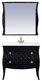 Misty Тумба с раковиной Charme 100 черная – фотография-2