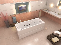 Bas Акриловая ванна Стайл 160x70 с гидромассажем – фотография-2