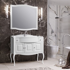 Opadiris Зеркало для ванной Лаура 100 белое – фотография-6