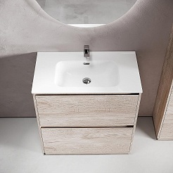 Sancos Мебель для ванной Libra Floor 80 дуб галифакс натуральный – фотография-4