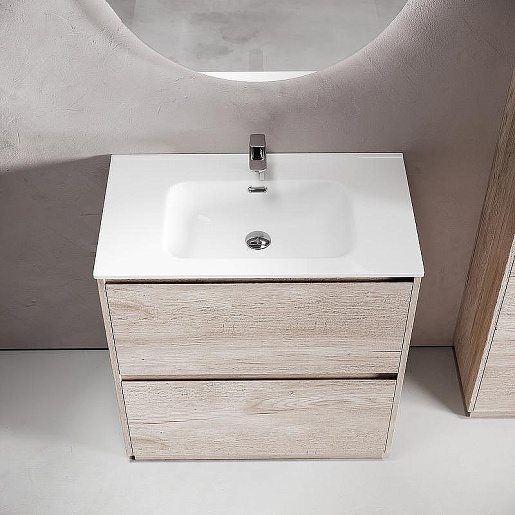 Sancos Мебель для ванной Libra Floor 80 дуб галифакс натуральный – фотография-4