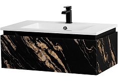 Cezares Тумба под раковину Slider 80 подвесная чёрный фьюжн