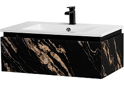 Cezares Тумба под раковину Slider 80 подвесная чёрный фьюжн – фотография-1