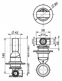 Webert Смеситель Opera OA880101980 розовое золото, для душа – фотография-2