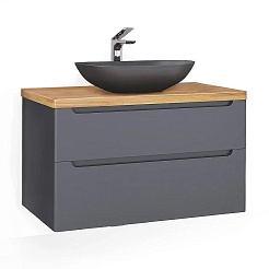 Jorno Тумба под раковину Wood 100 серая – фотография-1