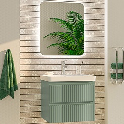 Brevita Мебель для ванной Victory 60 подвесная зеленая – фотография-1