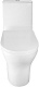 Azario Унитаз-моноблок Terni AZ-8618T безободковый с бачком с сиденьем микролифт белый – фотография-21
