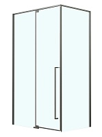 Azario Душевой уголок Male 120/80 стекло прозрачное профиль матовый графит