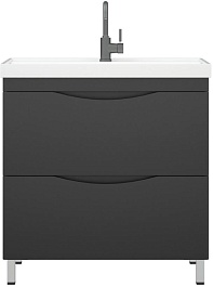 Corozo Мебель для ванной Лиана 80 дуб/графит – фотография-2