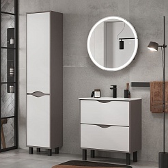 Equil Зеркальный шкаф Smile D70 графит софт – фотография-5