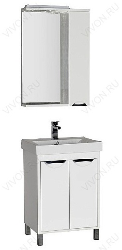 Aquanet Тумба с раковиной "Гретта 60" 2 двери (177016) – фотография-2