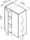 Am.Pm Навесной шкаф Func 60x90 белый матовый – фотография-12