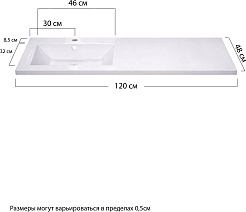 Vivon Мебель для ванной Moris 120 L напольная белая – фотография-26