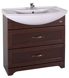 ASB-Woodline Тумба под раковину Берта 85 антикварный орех – фотография-1