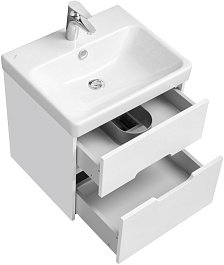 Акватон Тумба под раковину Оливия 55 белая – фотография-2