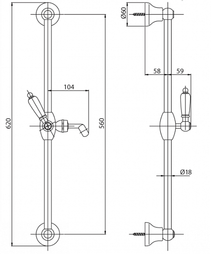Cezares Душевой комплект VINTAGE-SD-01-Sw-N – фотография-2