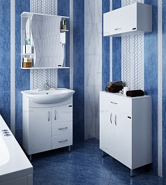 СанТа Мебель для ванной Элеганс Лира 65 с ящиками – фотография-2