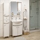 Runo Мебель для ванной Аликанте 60 белая/дуб скандинавский – фотография-12
