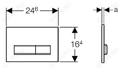 Geberit Кнопка смыва Sigma 50 115.788.11.5 белая – фотография-4
