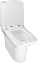 Azario Унитаз-компакт Glory AZ-49 безободковый с бачком с сиденьем микролифт белый – фотография-6