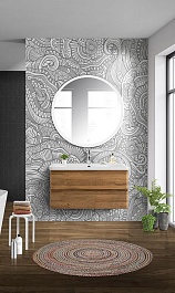 BelBagno Тумба под раковину Albano 100 подвесная Rovere Rustico – фотография-7