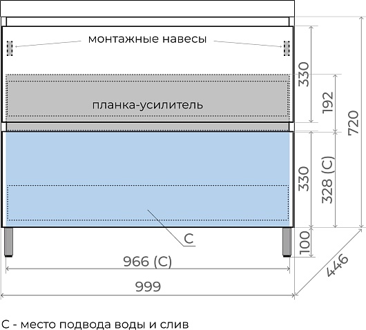Style Line Тумба с кварцевой раковиной жасмин Манхэттен 100 Plus эмаль графит матовая – фотография-4