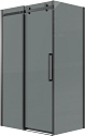  Душевой уголок Classic 120x70x195 профиль черный матовый стекло тонированное
