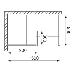 Roltechnik Душевое ограждение WALK I/1500 – фотография-2