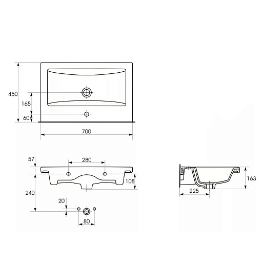 Owl 1975 Тумба с раковиной Vind 70 – картинка-9
