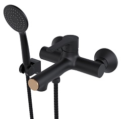 Mixline Смеситель для ванны 35k ML23-01 "Round Black" чёрный – фотография-1