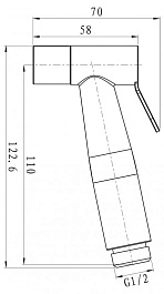 BelBagno Лейка гигиенического душа BB-BFS1-IN сатин – фотография-2