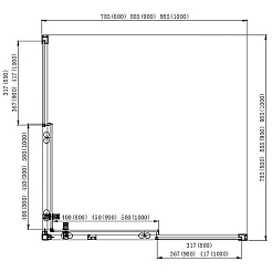 Aquatek Душевой уголок Ария 90x90 AQ ARI KV 09020GM профиль оружейная сталь, стекло прозрачное – фотография-8